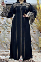 Abaya stylée avec des perles