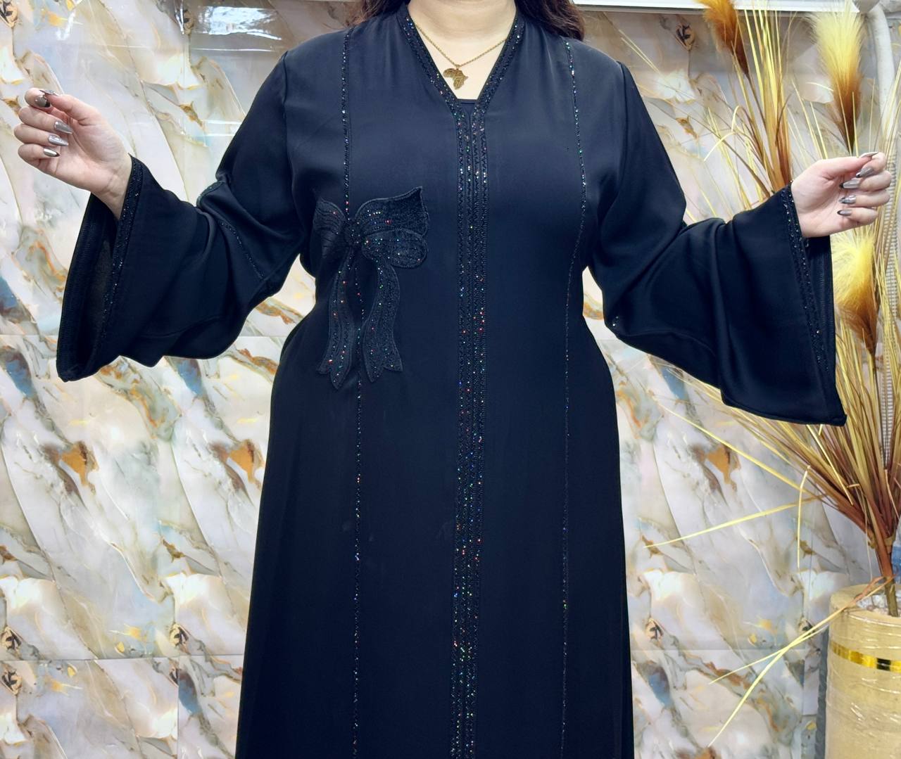 Abaya perlée 💕