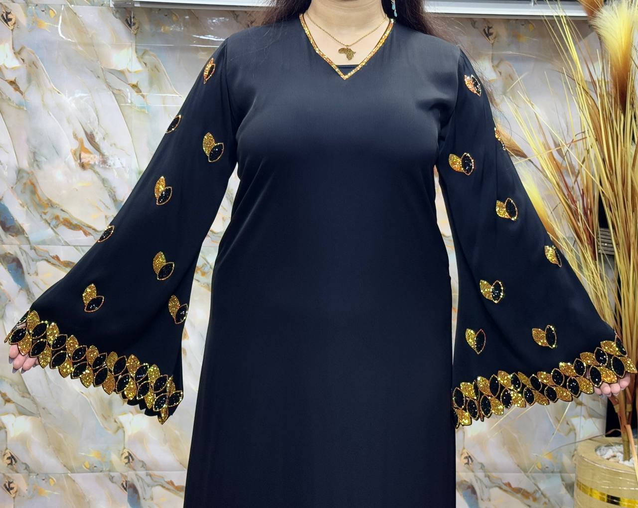 Abaya perlée 💕